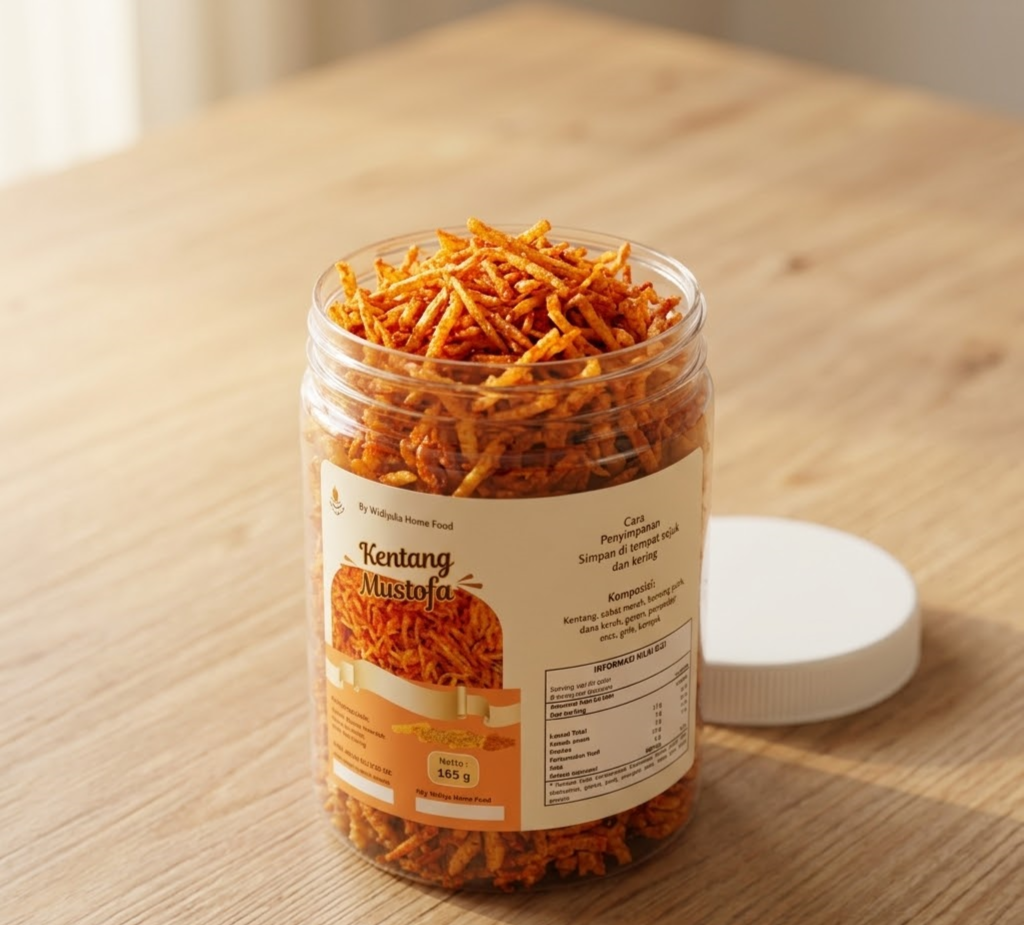 Kentang Mustopa Toples 750ml (165 gram)